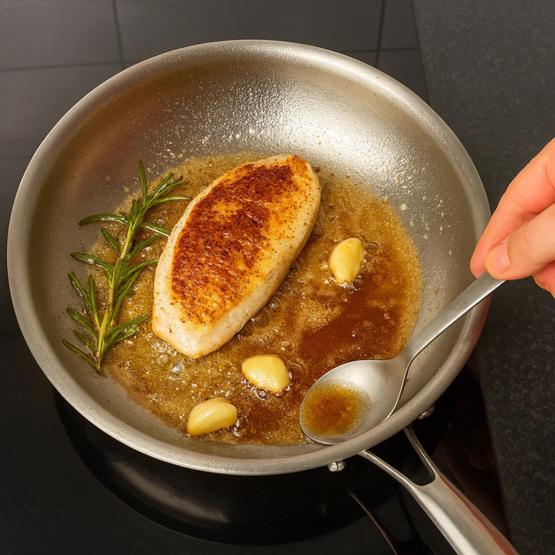 Titan-Hammerschlag-Pfanne + Utensil