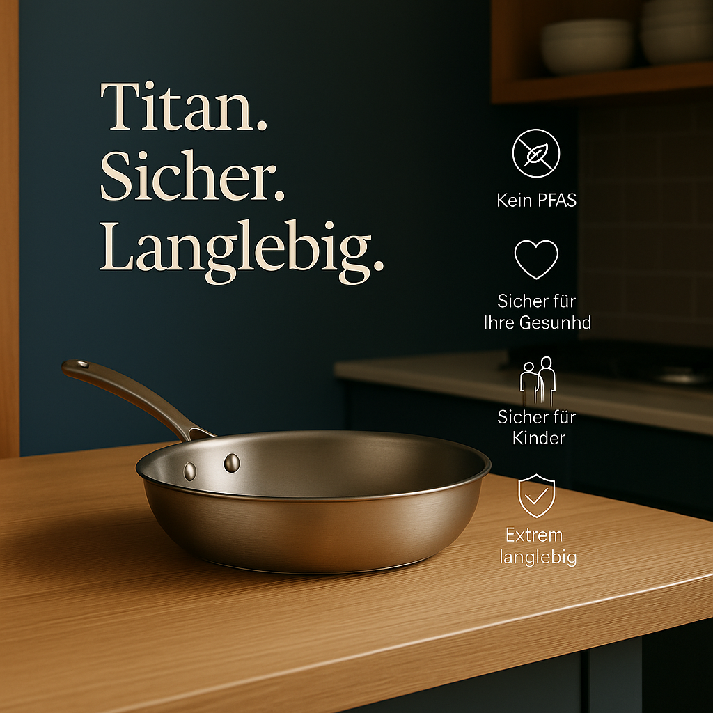 Titan-Hammerschlag-Kochgeschirr-Set Pro